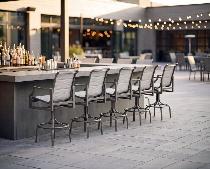 Woodard Nico outdoor furniture in a real setting