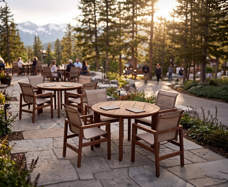 Woodard Sierra outdoor furniture in a real setting