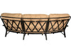 Woodard Cortland Crescent Sofa, back view