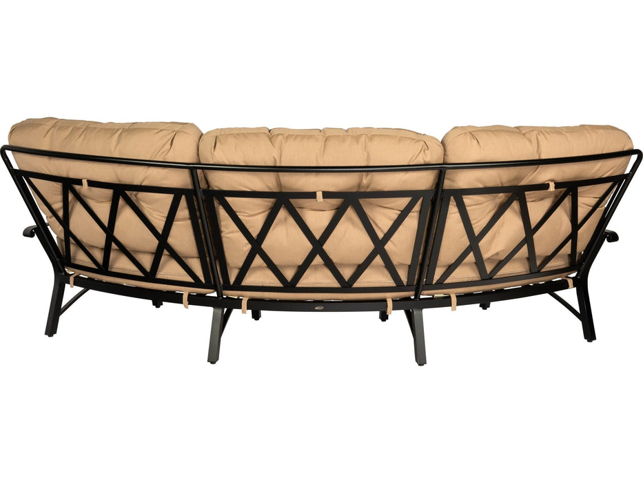 Woodard Cortland Crescent Sofa, back view