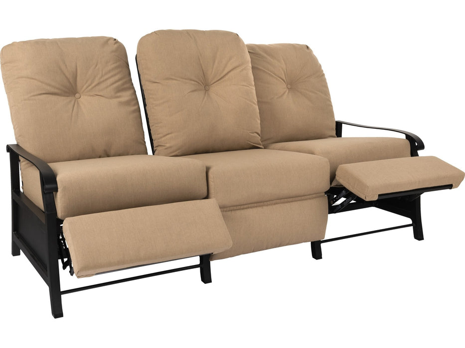 Woodard Cortland Recliner Sofa, both seats reclined