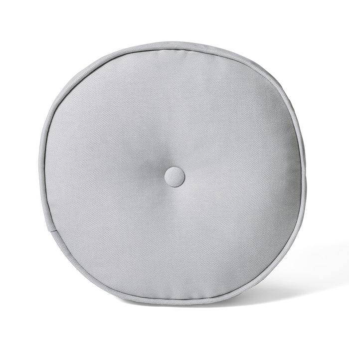 Woodard 16" Round Throw Pillow with Button, studio photo