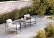 Woodard Reed lounge chairs with side table (side table sold separately)