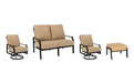Woodard Nico 4-Piece Swivel Rocker Set: the 4 pieces included
