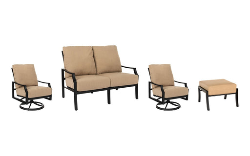 Woodard Nico 4-Piece Swivel Rocker Set: the 4 pieces included