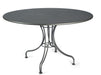 Woodard Solid Top Universal Base Iron Table, 48" Round Dining