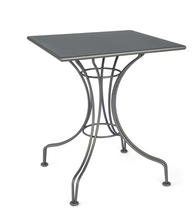 Woodard Solid Top Universal Base Iron Table, 24" Square Bistro