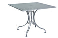 Woodard Solid Top Universal Base Iron Table, 36" Square Dining