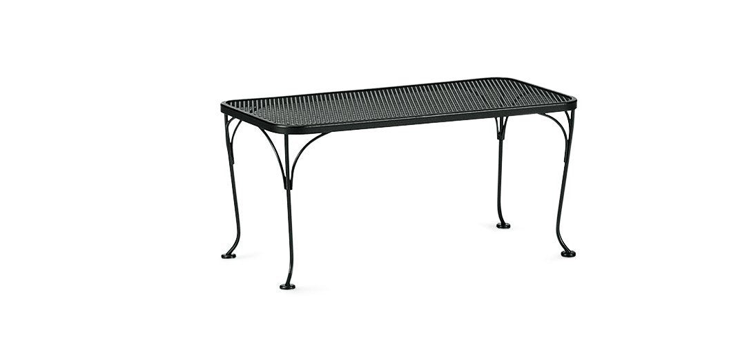 Wrought Iron Mesh Rectangular Coffee Table (included)