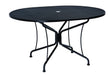 Premium Mesh Top 42" x 54" Oval 8-Spoke Umbrella Table (included)
