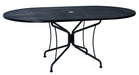 Woodard Premium Mesh Top 8-Spoke Umbrella Dining Table, 42" x 72" Oval