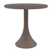 Woodard Profile Sintered Stone Umbrella Dining Table, 30" Round Pedestal, Dark Grey top