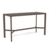 Woodard Profile 28" x 72" Sintered Stone Bar & Counter Table, Bar Height, Dark Grey top