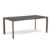 Woodard Profile Sintered Stone Umbrella Dining Table, 36" x 72" Rectangular, Dark Grey top