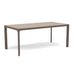 Woodard Profile Sintered Stone Umbrella Dining Table, 36" x 72" Rectangular, Light Travertine top