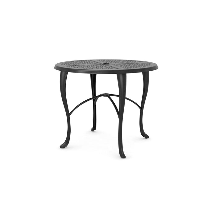 Woodard Hampton Top Cabriole Base Umbrella Dining Table, 36" Round