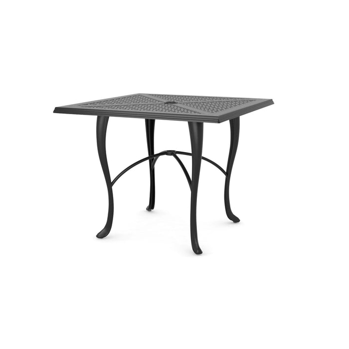 Woodard Hampton Top Cabriole Base Umbrella Dining Table, 36" Square