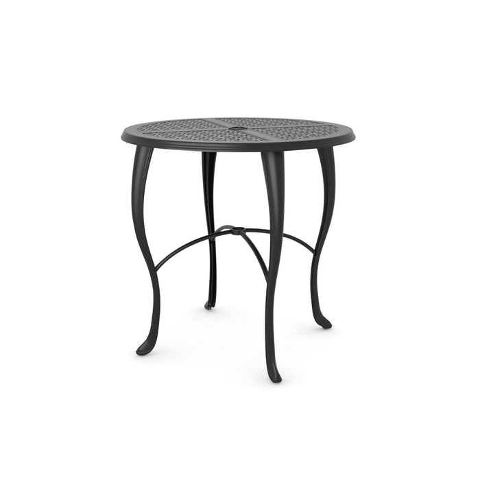 Woodard Hampton Top Cabriole Base Counter Height Umbrella Table, 36" Round