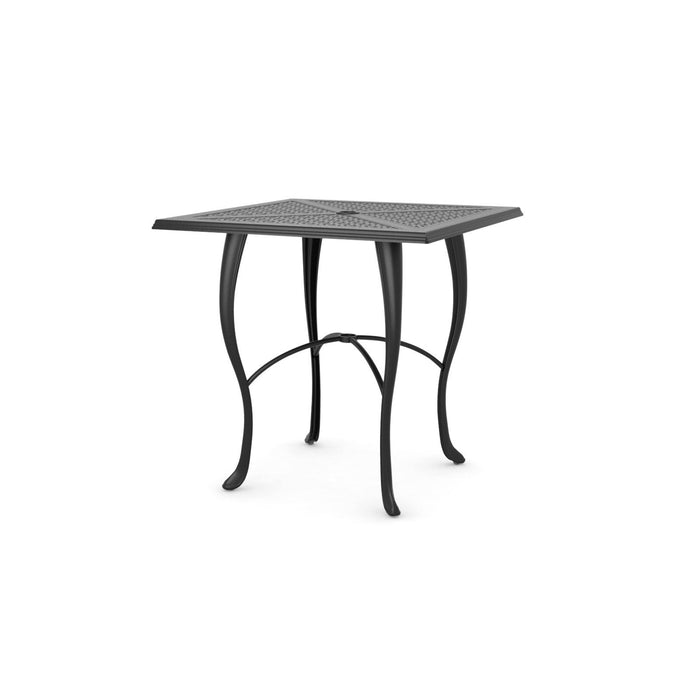 Woodard Hampton Top Cabriole Base Counter Height Umbrella Table, 36" Square