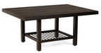 Woodard Tri-Slat Top Elite Base Coffee Table, 48" x 36" Rectangular