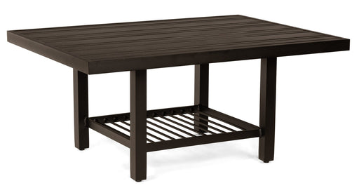 Woodard Tri-Slat Top Elite Base Coffee Table, 48" x 36" Rectangular