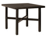 Woodard Tri-Slat Top Elite Base Umbrella Dining Table, 36" Square Bistro