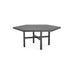 Woodard Tri-Slat Top Elite Base Umbrella Dining Table, 60" Hexagonal