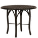 Woodard Thatch Top Tribeca Base Umbrella Dining Table, 36" Round Bistro