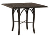 Woodard Thatch Top Tribeca Base Umbrella Dining Table, 36" Square Bistro