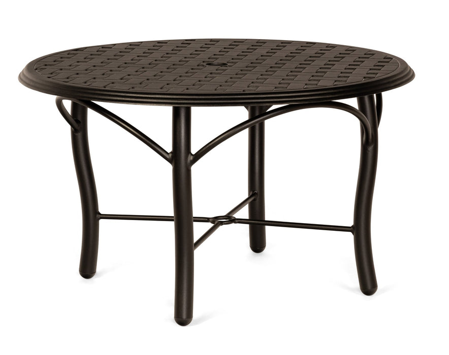 Woodard Thatch Top Tribeca Base Coffee Table, 36" Round Umbrella