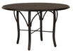 Woodard Thatch Top Tribeca Base Umbrella Dining Table, 48" Round