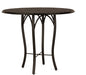 Woodard Thatch Top Tribeca Base Bar Height Umbrella Table, 36" Round