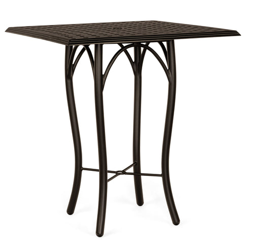 Woodard Thatch Top Tribeca Base Bar Height Umbrella Table, 36" Square