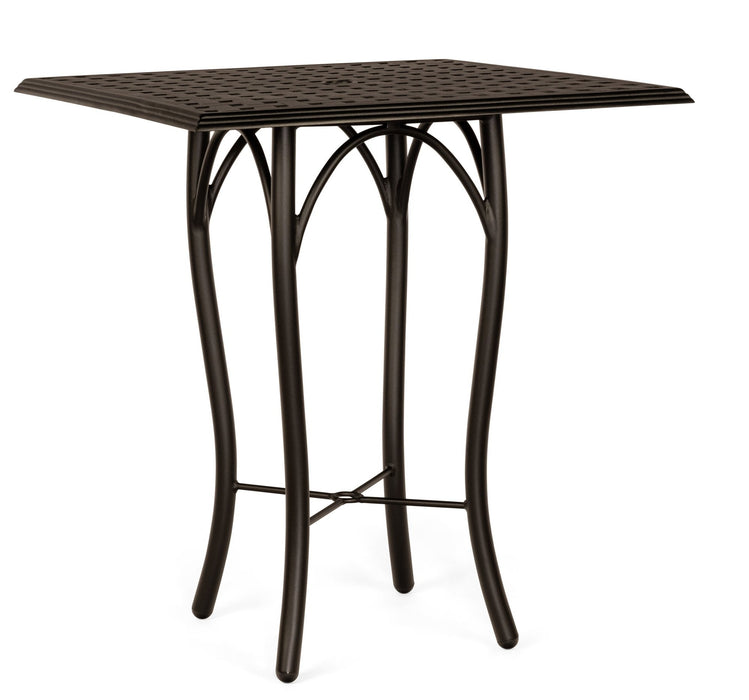 Woodard Thatch Top Tribeca Base Bar Height Umbrella Table, 36" Square