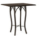 Woodard Thatch Top Tribeca Base Bar Height Umbrella Table, 36" Square