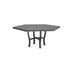 Woodard Tri-Slat Top Carson Base Umbrella Dining Table, 60" Hexagonal