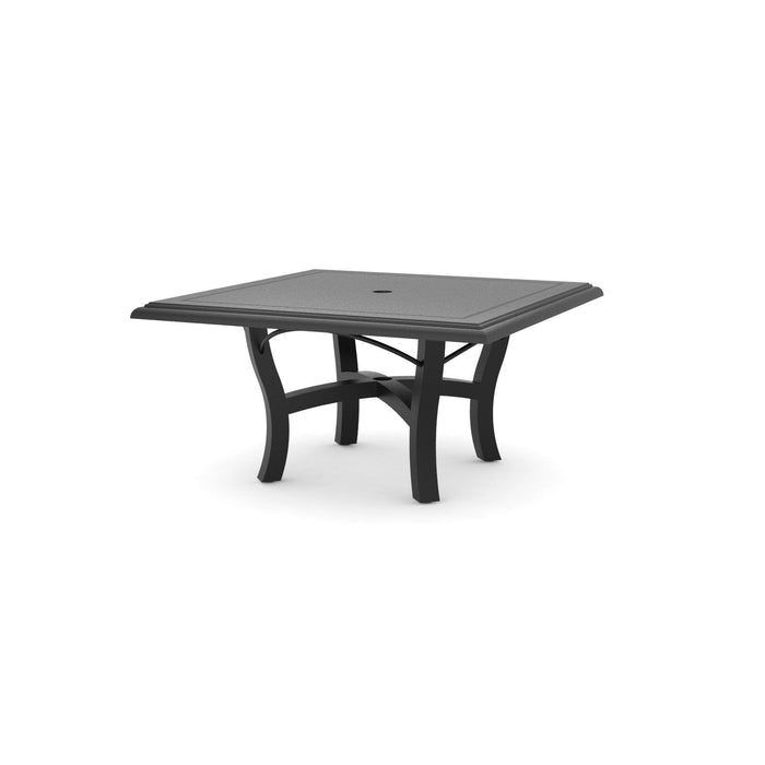 Woodard Solid Cast Top Carson Base Coffee Table, 36" Square Umbrella