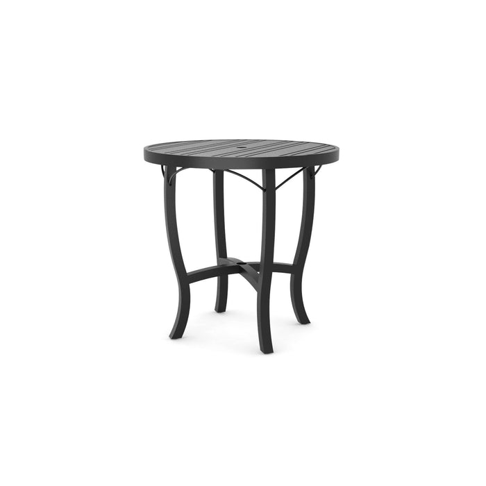 Woodard Tri-Slat Top Carson Base Bar & Counter Table, 36" Round Counter Height