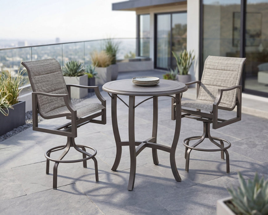 Solid Cast Top Carson Base 32" Round Bar Table (included)