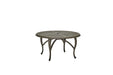 Woodard Hampton Top Cabriole Base round coffee table in a lighter finish