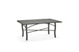 Woodard Thatch Top Tribeca Base 36" x 48" rectangular coffee table in a lighter finish