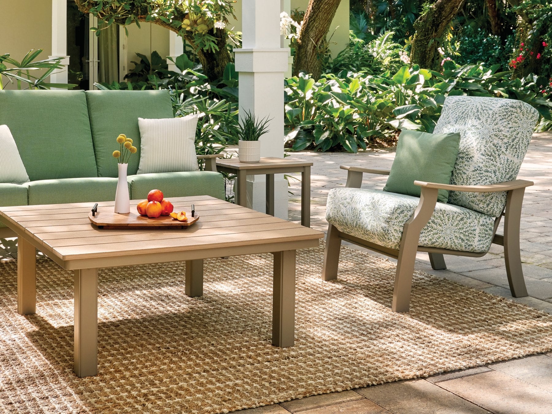 Weathered Wood finish on Telescope Casual outdoor furniture
