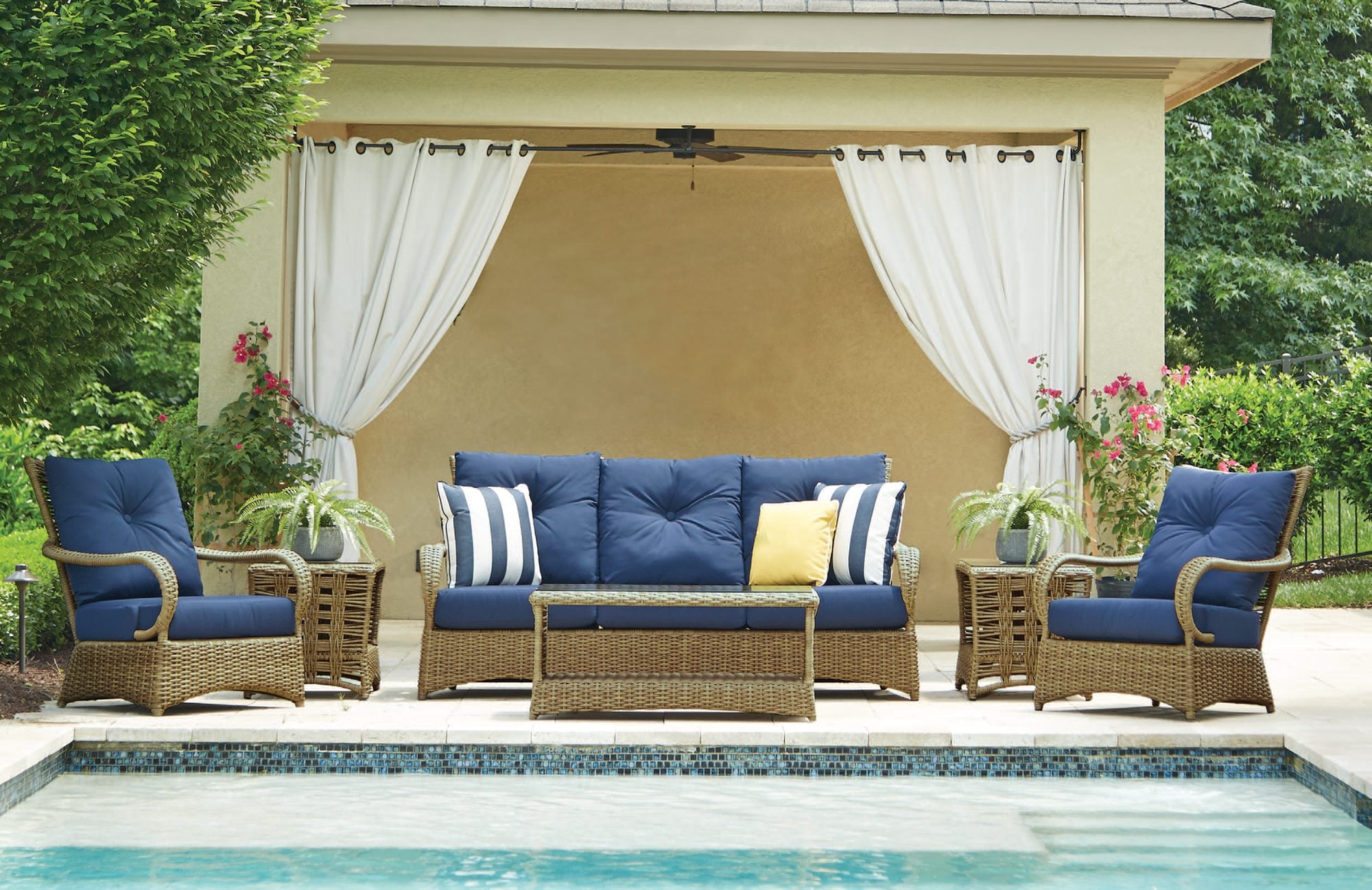 Magnolia by the pool